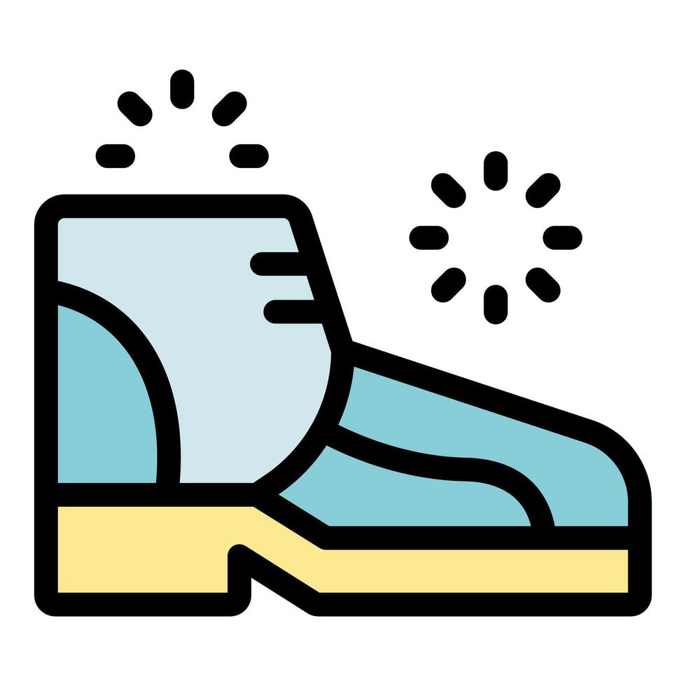 Waterproof boot protecting from water damage and leaks vector