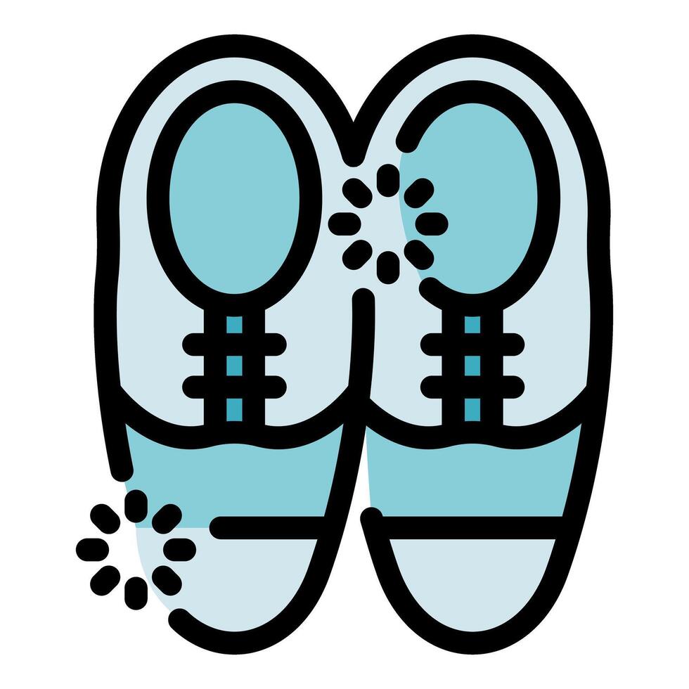 Disinfecting shoes with ultraviolet light eliminating bacteria and viruses vector