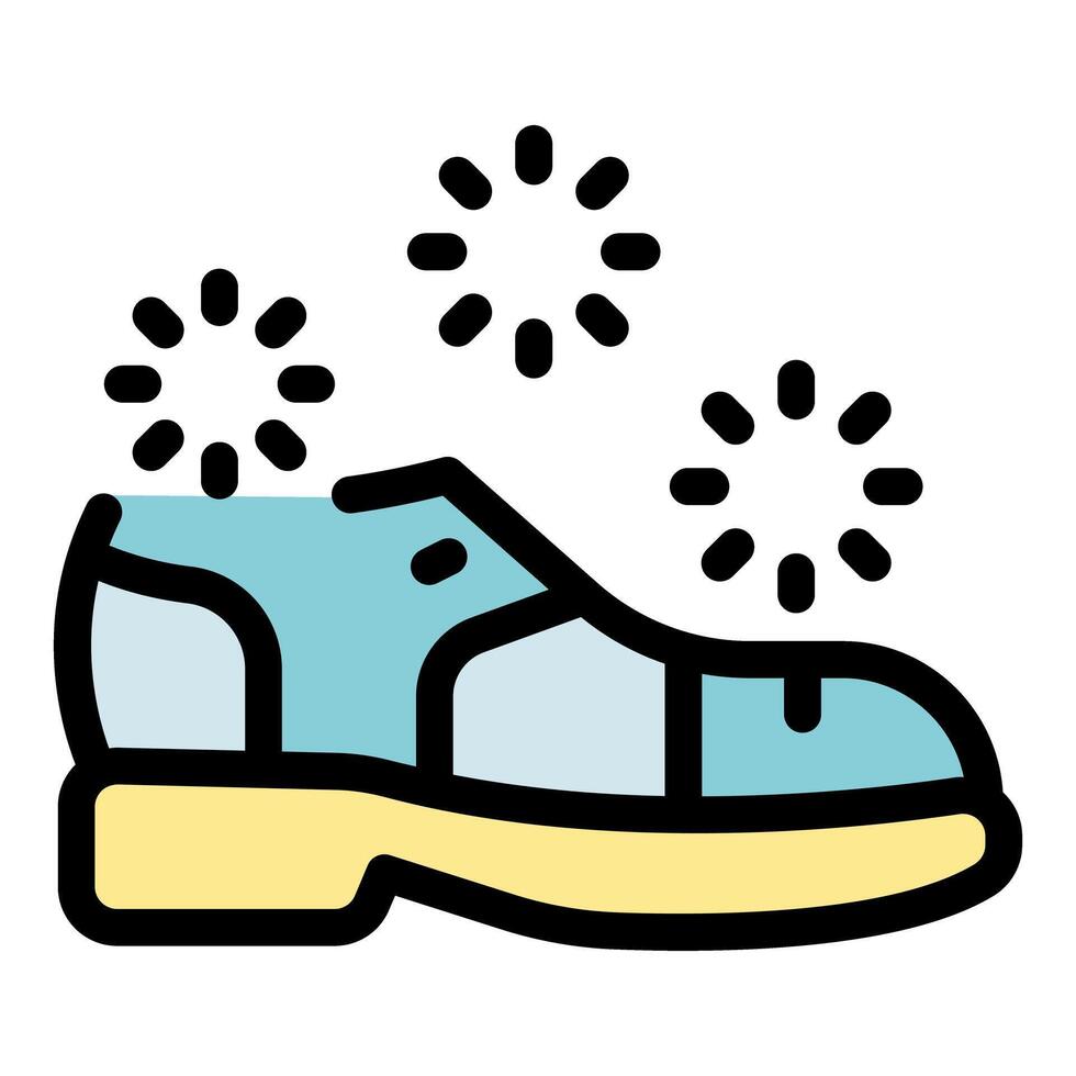 Waterproof shoe protecting from water droplets and splashing vector