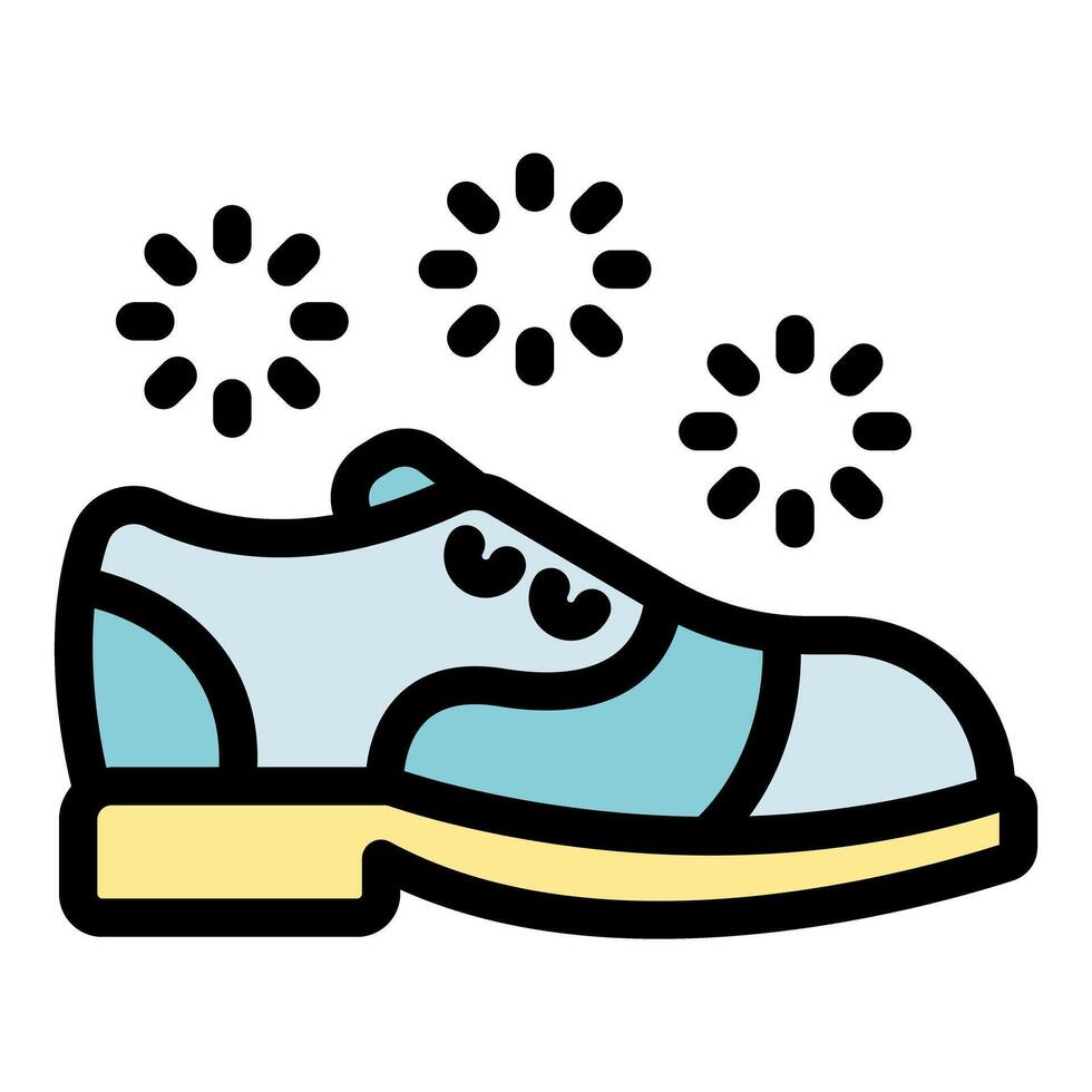 Clean elegant shoe with shining effect, ready for special occasion vector