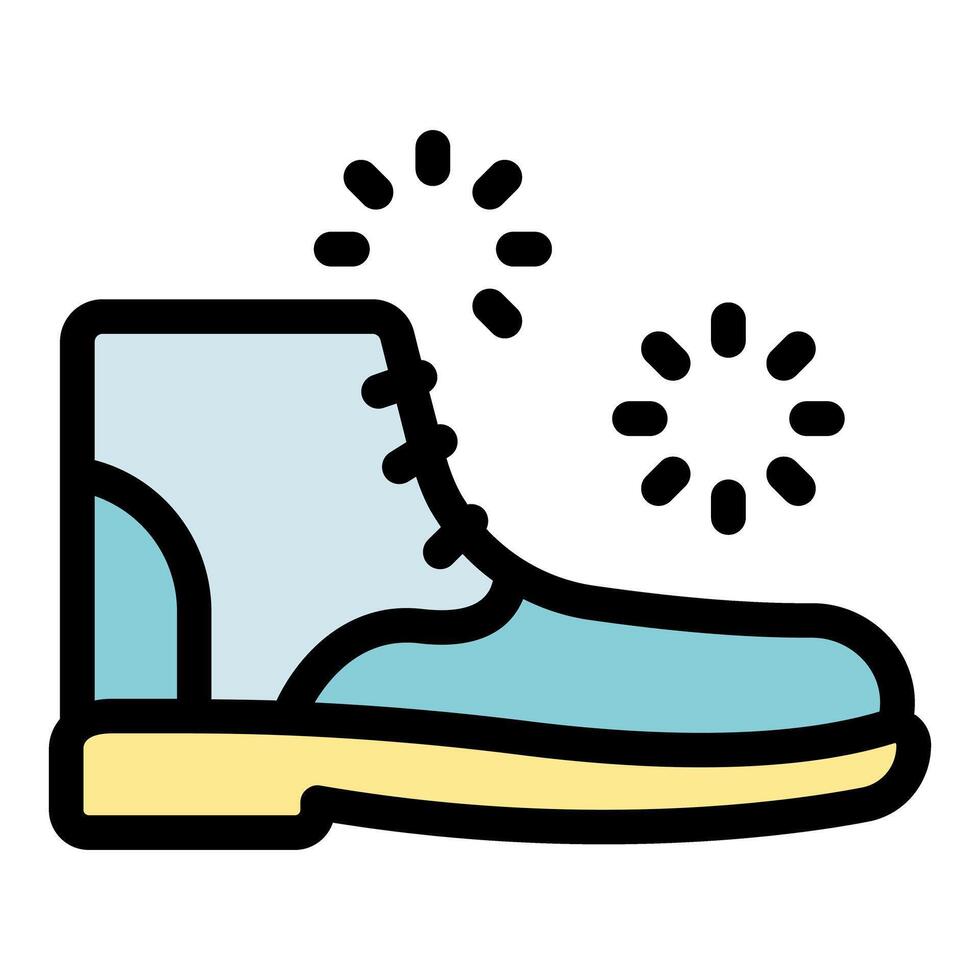 Waterproof boot keeping feet dry and comfortable in wet weather vector