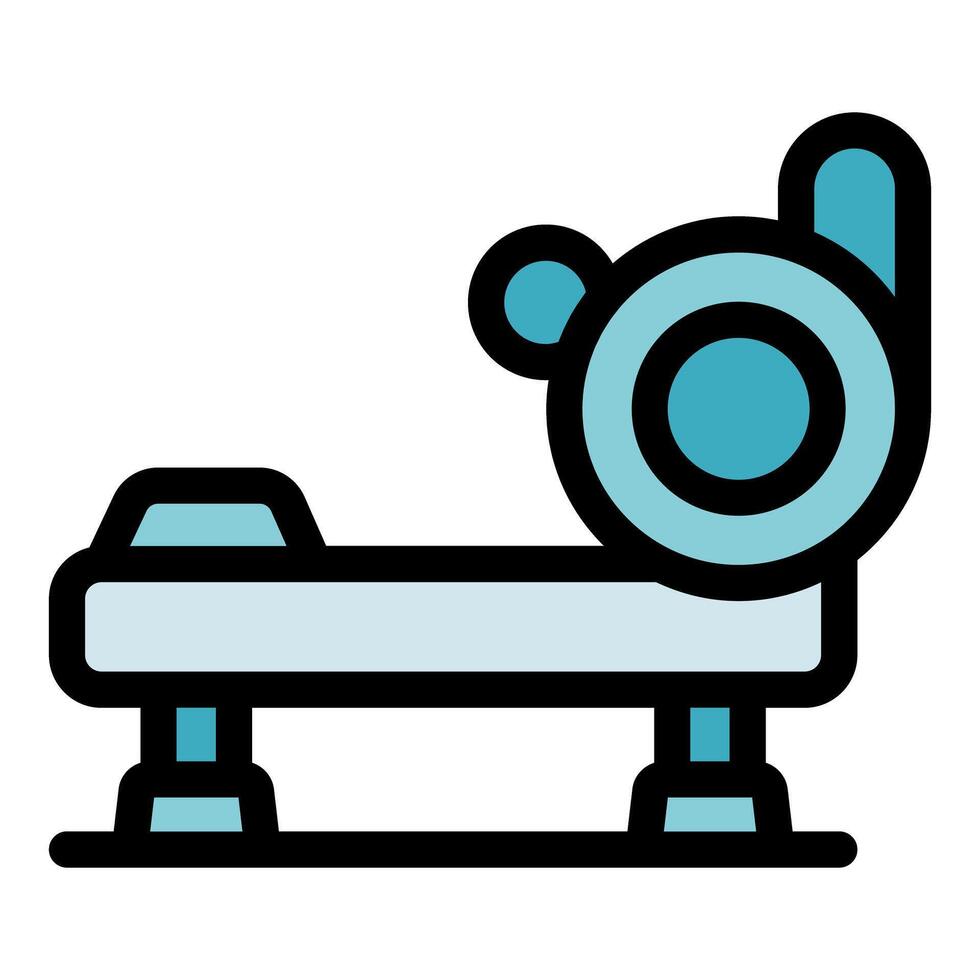 Medical bed representing healthcare and hospital stay for patient vector