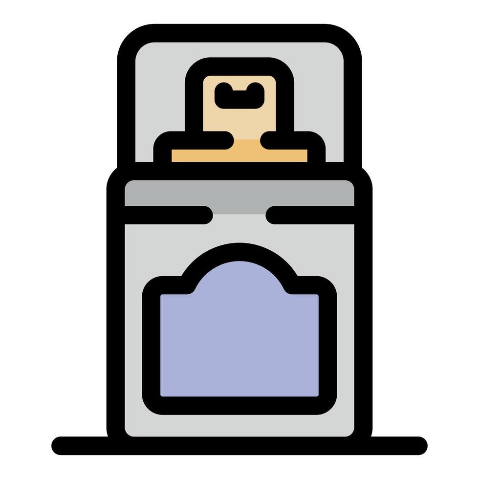 Spray bottle container with open cap for cleaning products vector