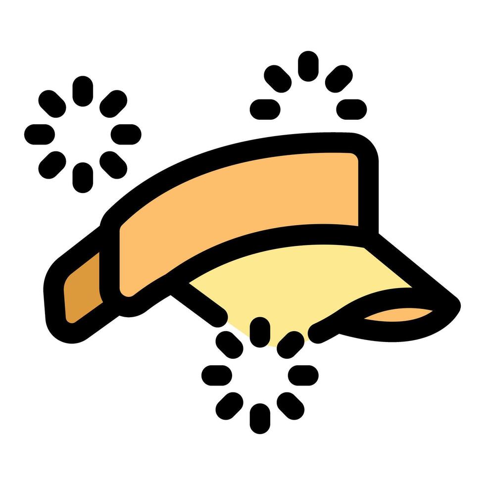 Sun visor cap sparkling cleanliness and freshness vector