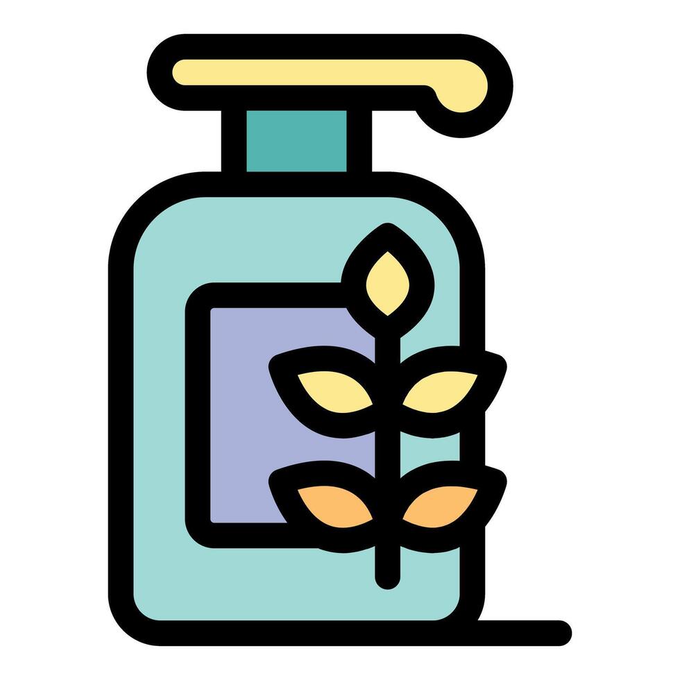 Eco friendly liquid soap dispenser with plant based ingredients promoting sustainable hygiene vector