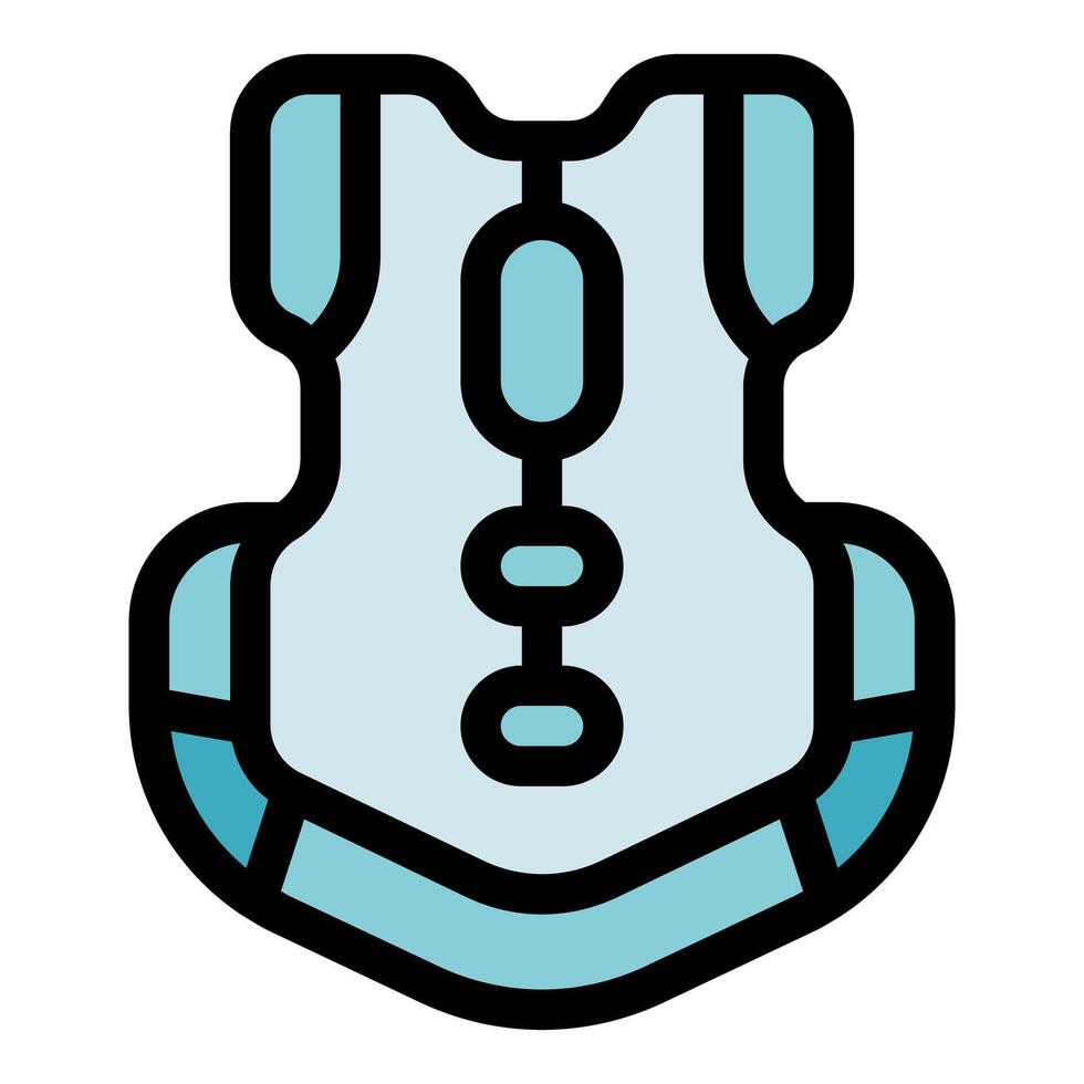 Posture corrector maintaining good posture and preventing back pain vector