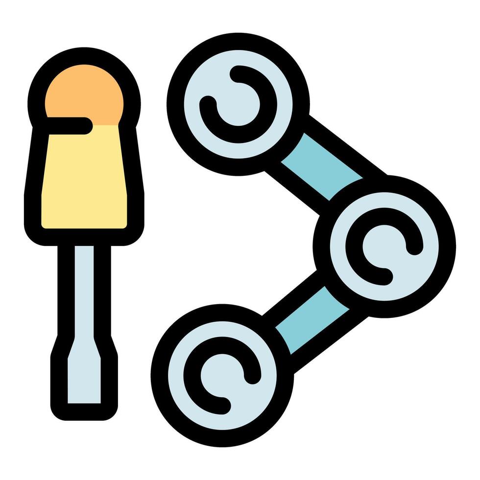 Screwdriver and share icon representing open source hardware development vector