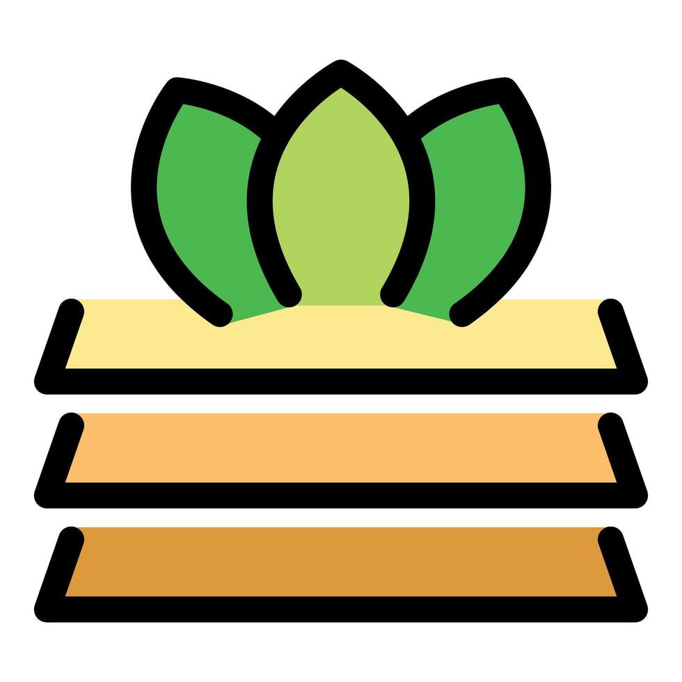 Seedling growing from a seed starter pack, ready for transplanting vector