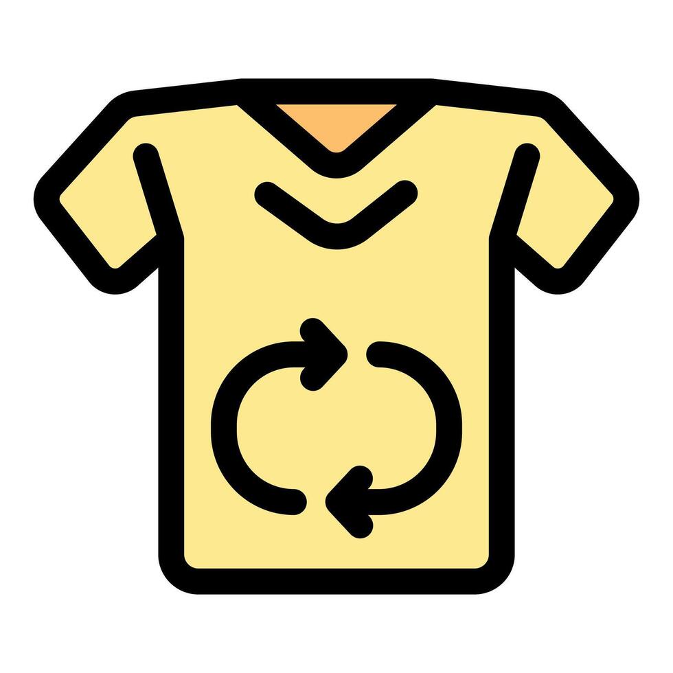 T shirt promoting recycling and sustainable fashion choices vector