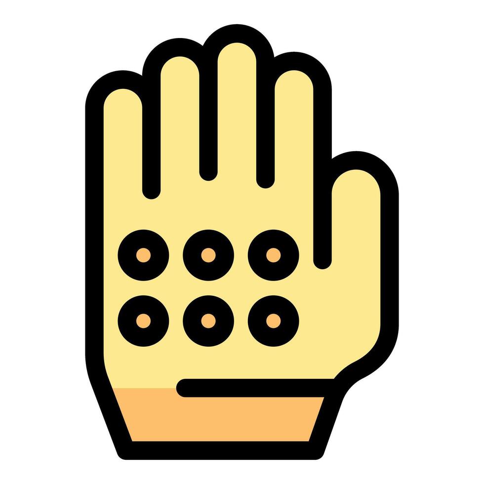 Modern vibrating massage glove providing relaxation and pain relief vector