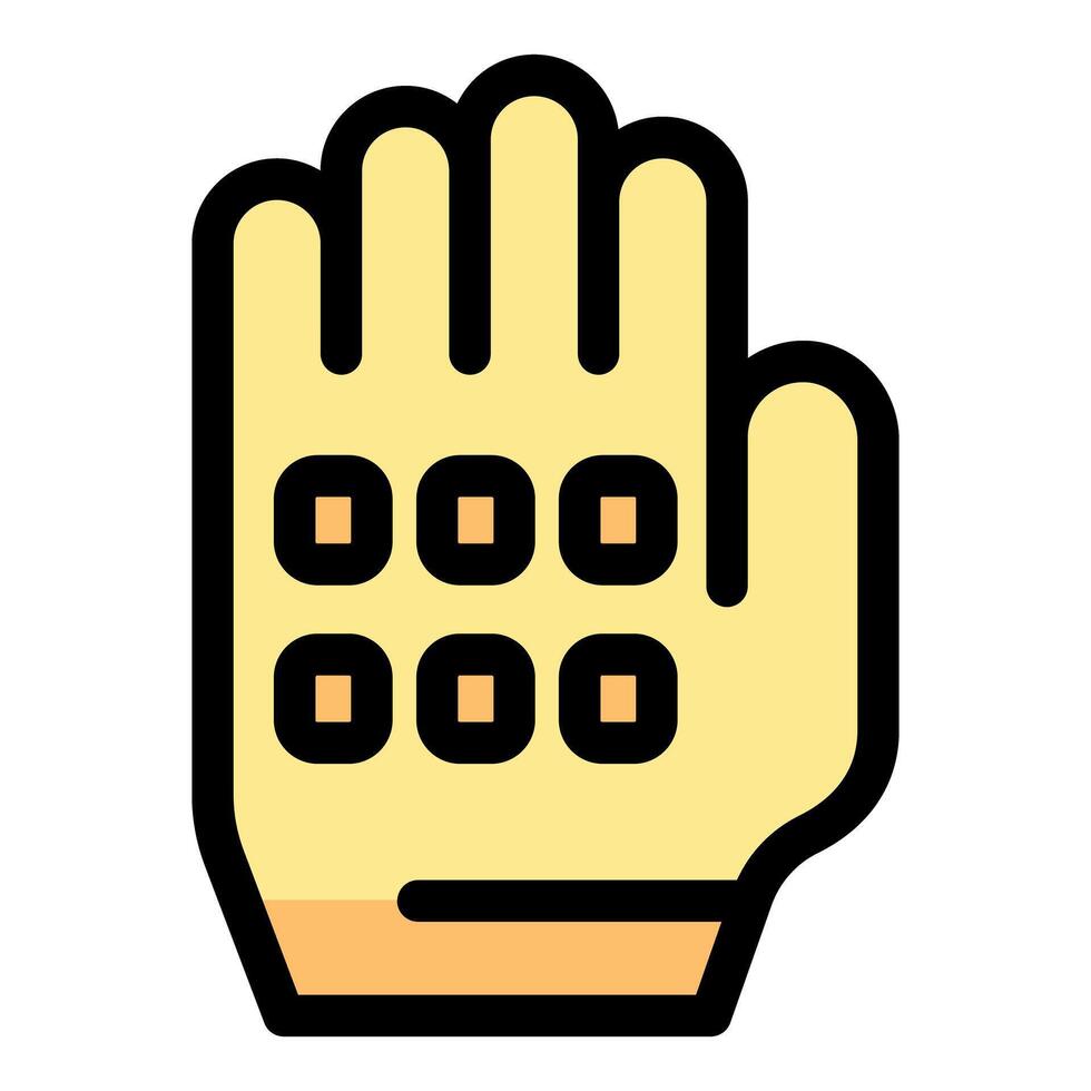 Protective glove with grip enhancing surface for secure handling vector
