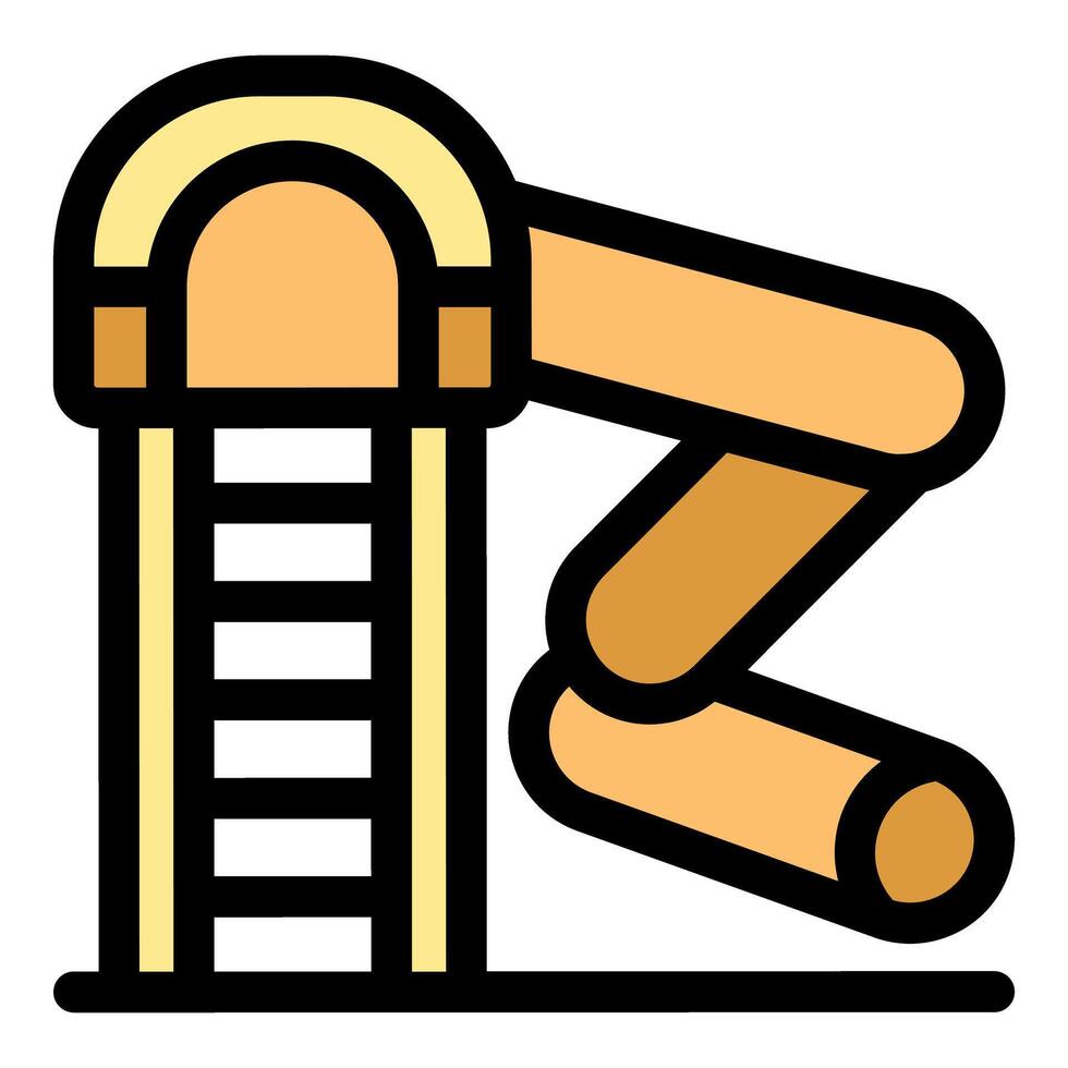 Playground slide providing fun and entertainment for children vector