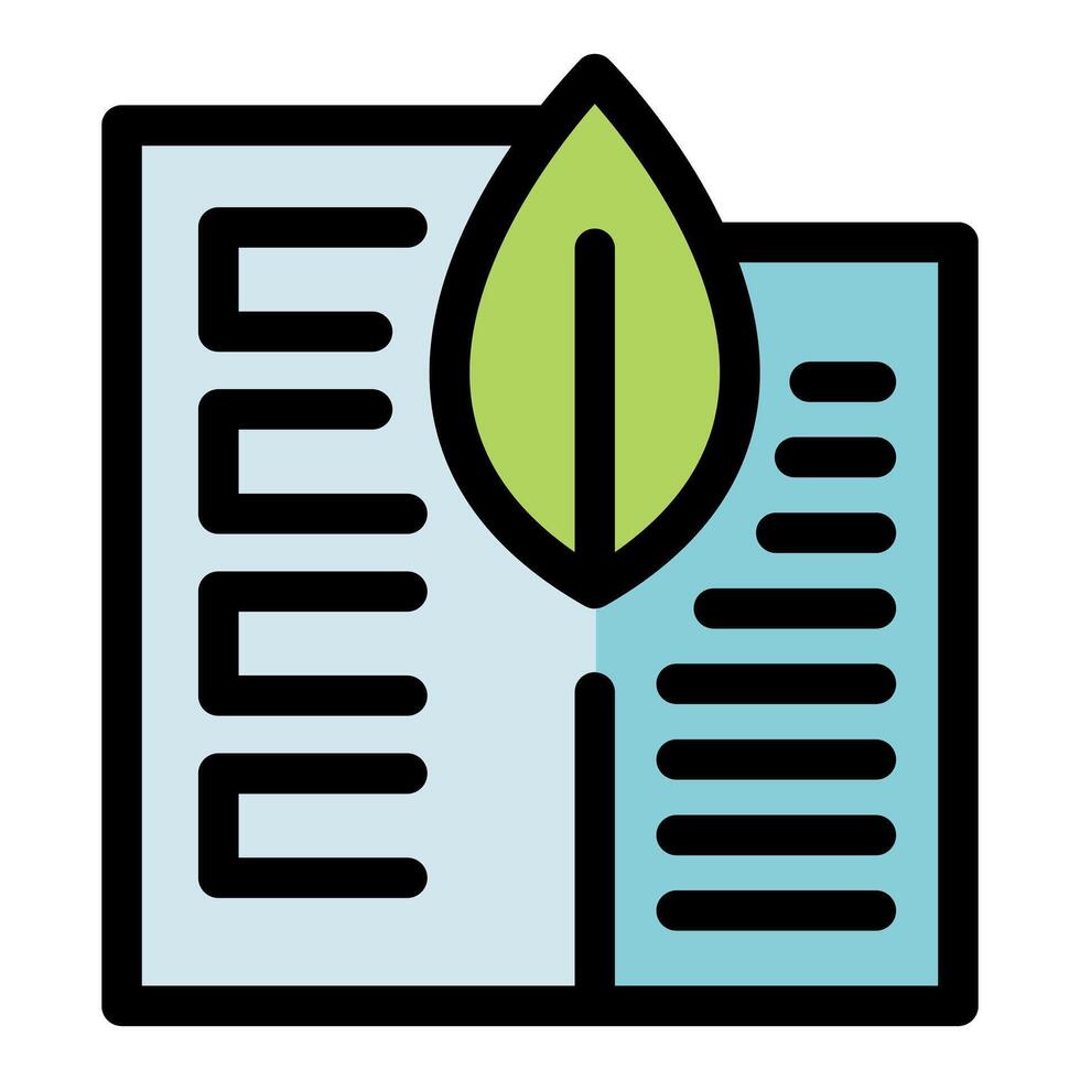 Green leaf overlaying sustainable building project documents vector