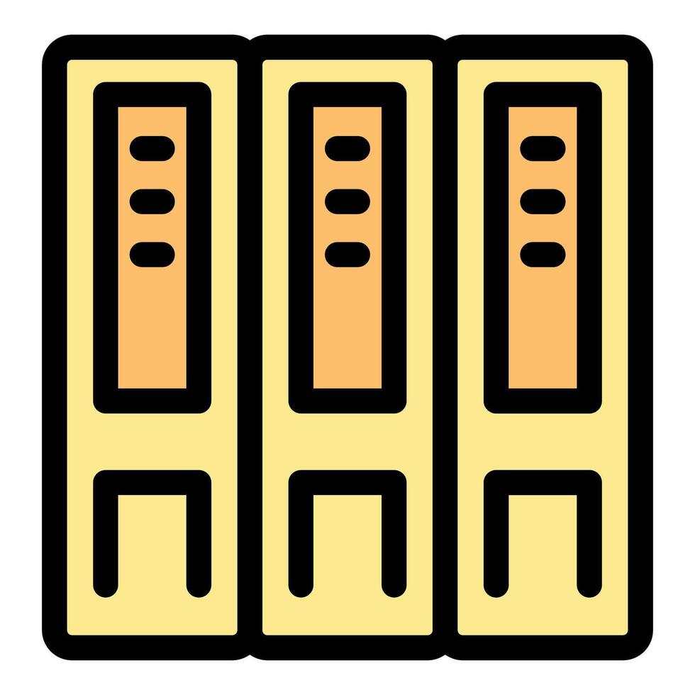 Archive files binders representing data storage and organization vector