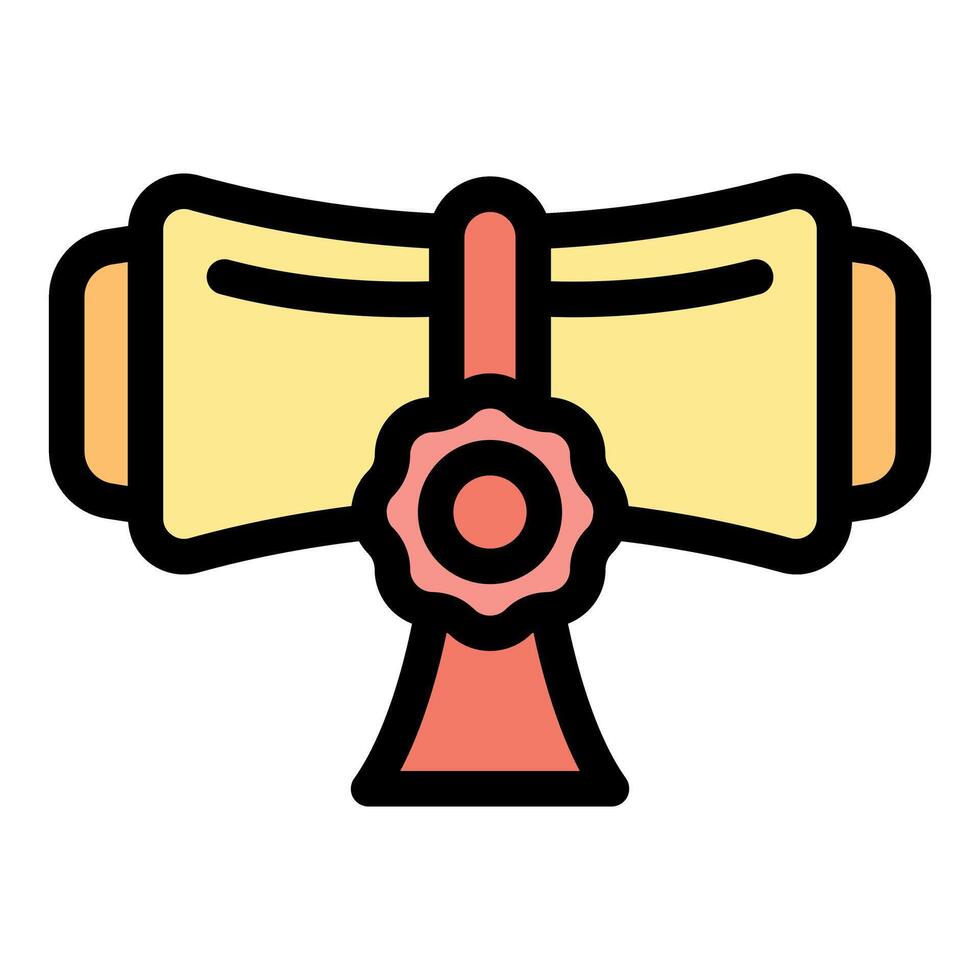 Rolled diploma representing graduation and academic achievement vector