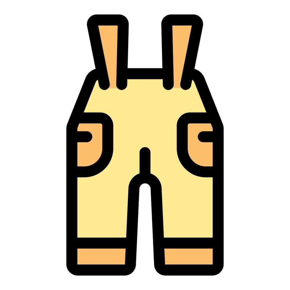 Baby clothes with suspenders and pockets for comfortable wearing vector