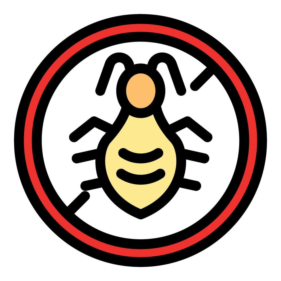 Stop sign warning against termites and pests infestation vector