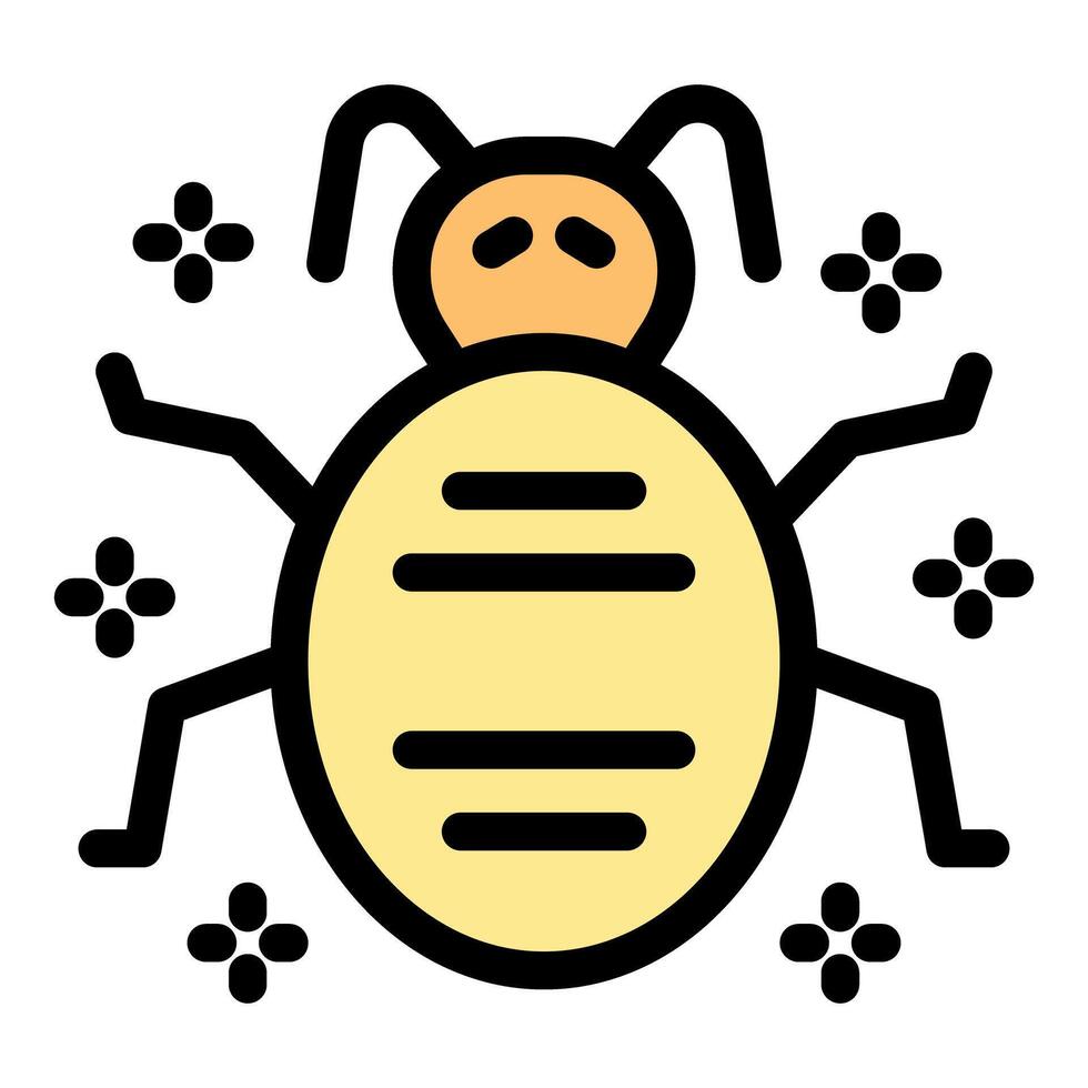Dust mite causing allergy symptoms, simple design for health and hygiene illustrations vector
