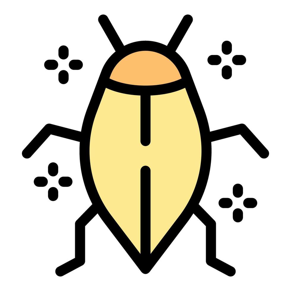 Sparkling clean cockroach exterminator pest control disinfection removing bugs vector
