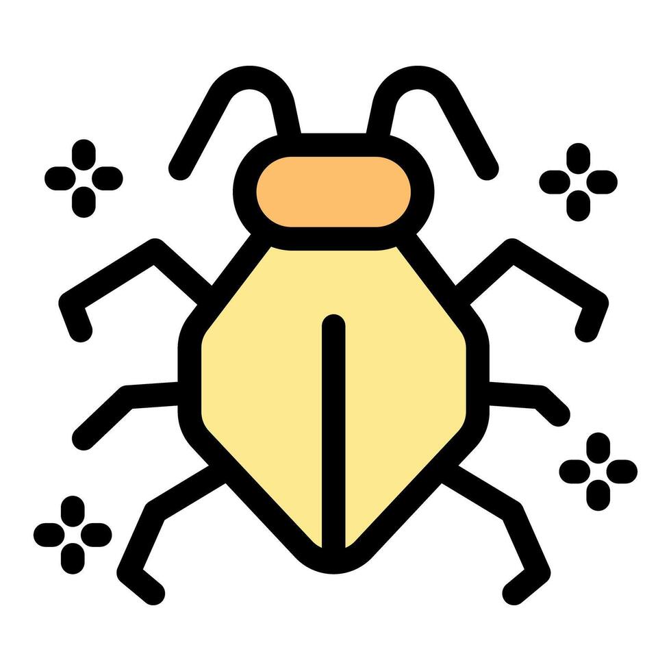 Software bug fixing and debugging icon for mobile app and website development vector