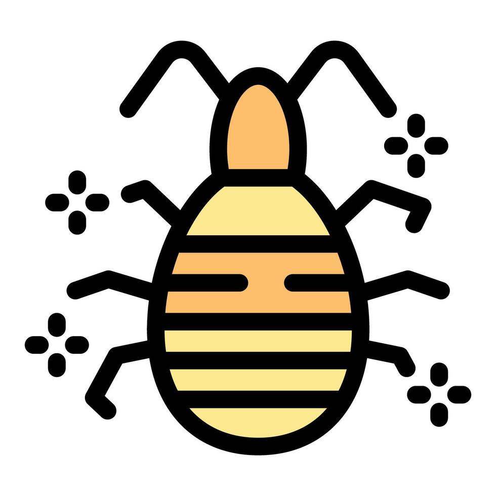 Dust mite causing allergy symptoms, simple design icon vector