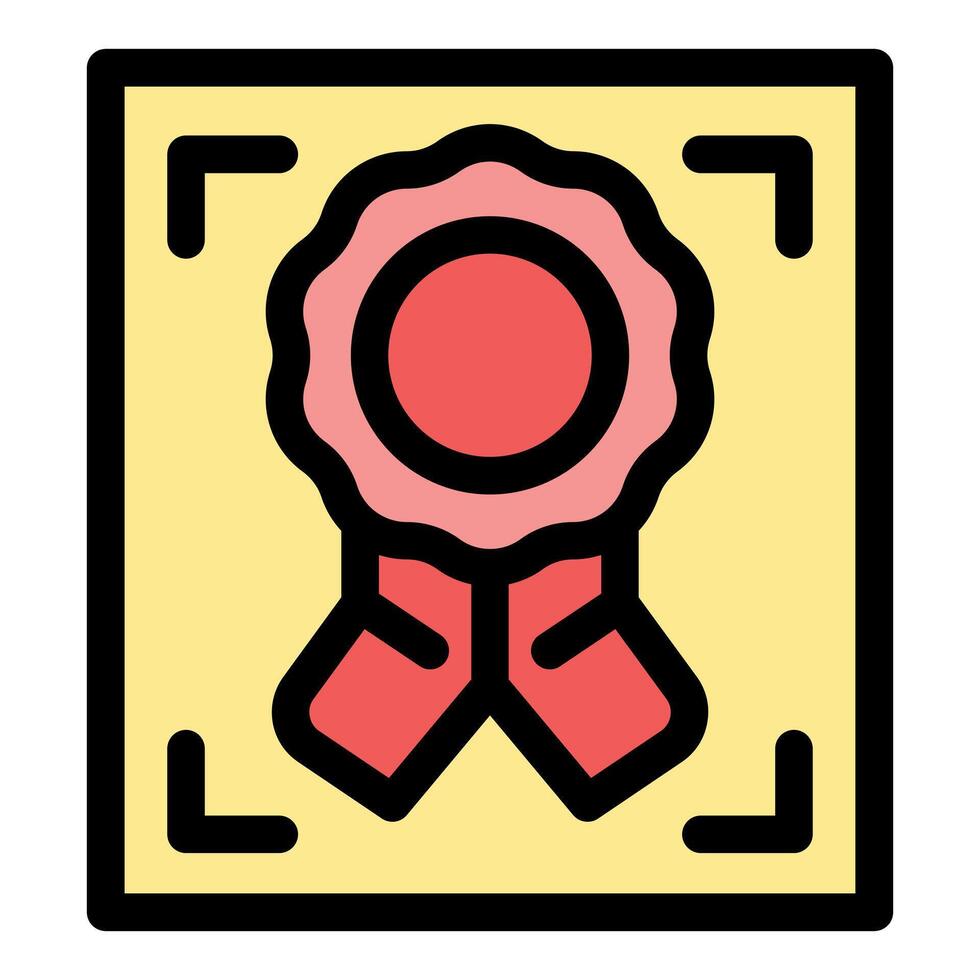 Focusing on quality control with red cockade symbol, ensuring top notch products vector