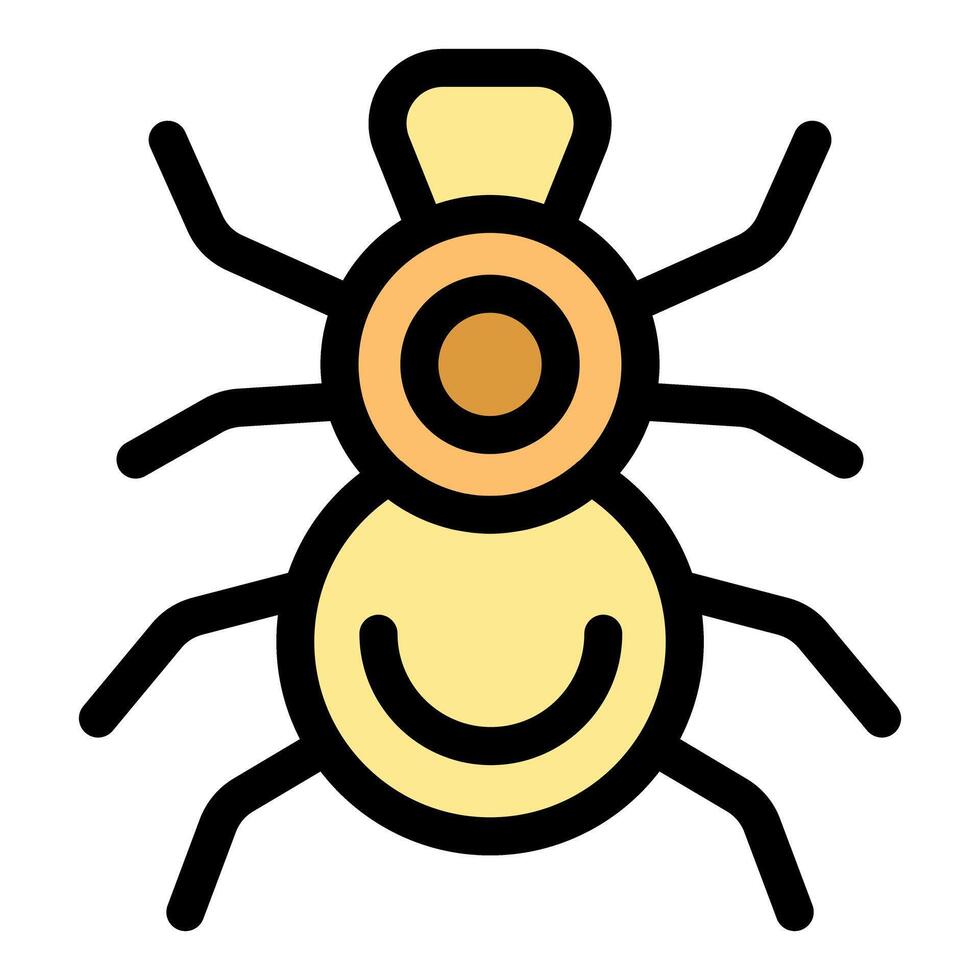 Encephalitis virus crossing legs and smiling, showing threatening attitude vector