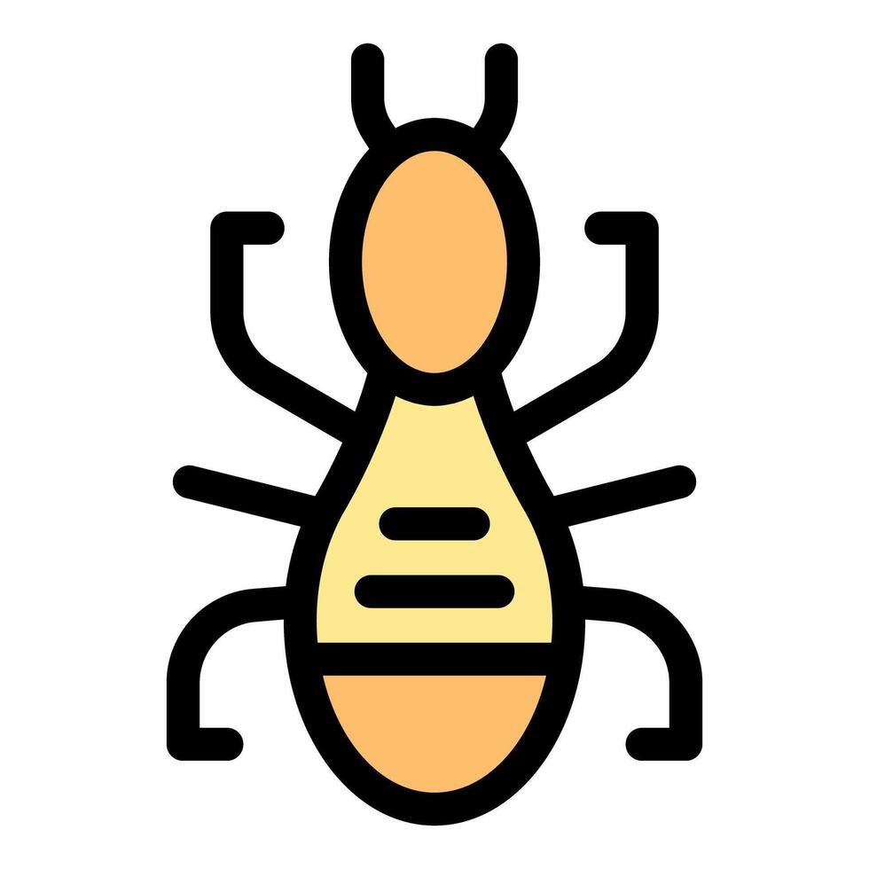 Termite insect exterminating wood in house damage and pest control vector