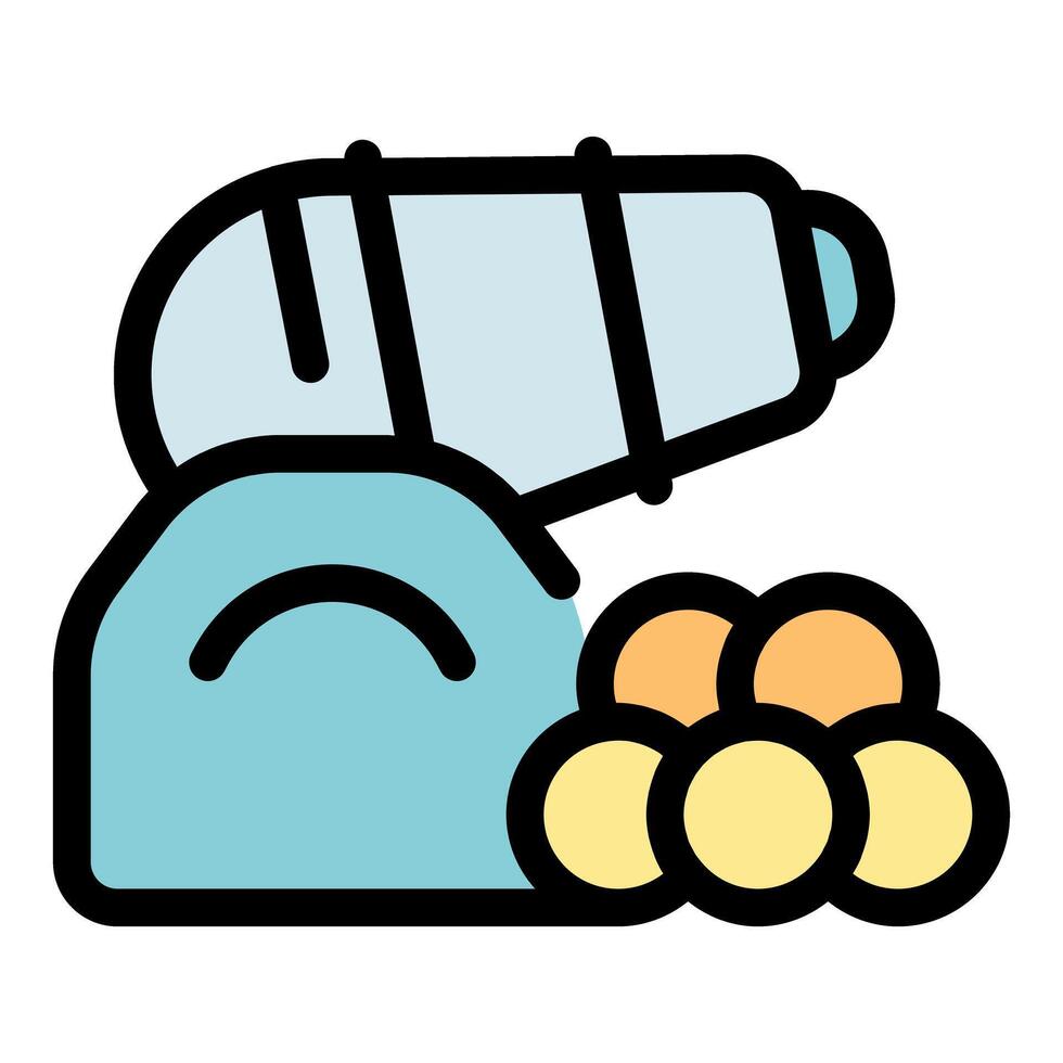 Cannon shooting cannonballs, a symbol of celebration and military power vector