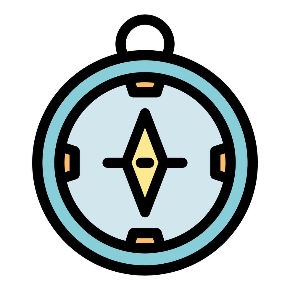 Compass pointing north, navigating and exploring new destinations vector