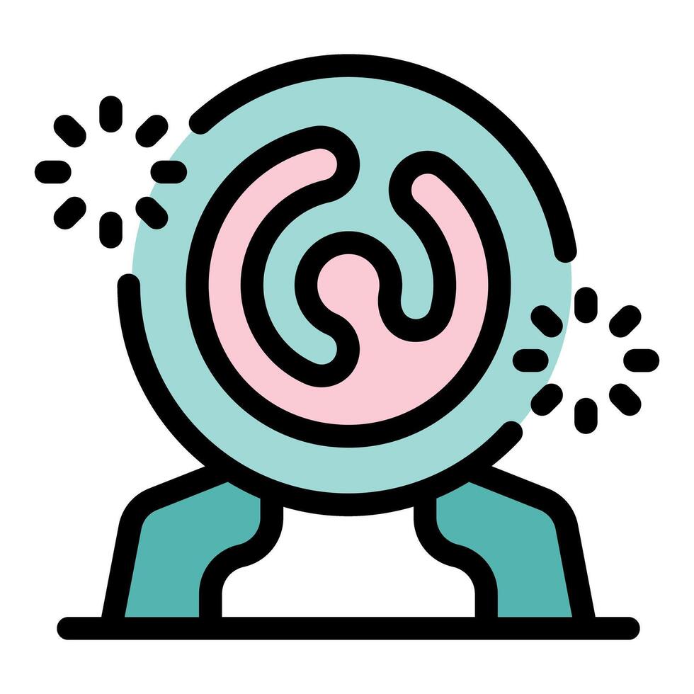 Hypnosis spiral rotating and creating sparkles, mesmerizing visualization vector