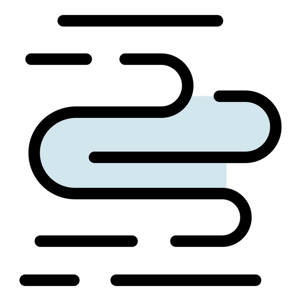 Fog rolling in, creating a layer of mist and reduced visibility vector