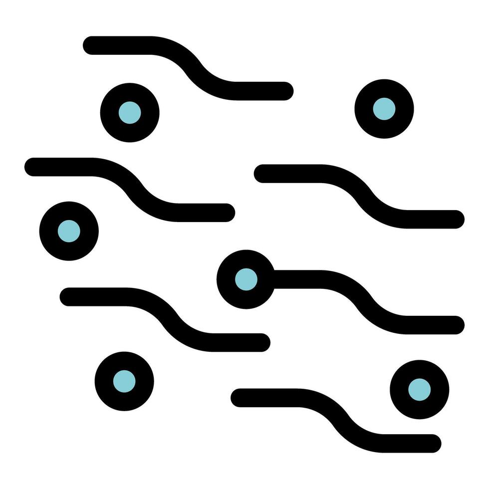 Electronic circuit board with components representing data flow and processing vector