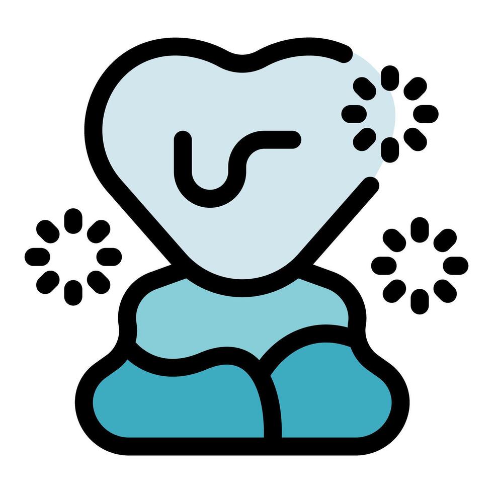 Sparkling clean tooth with gums and root canal symbolizing oral hygiene vector