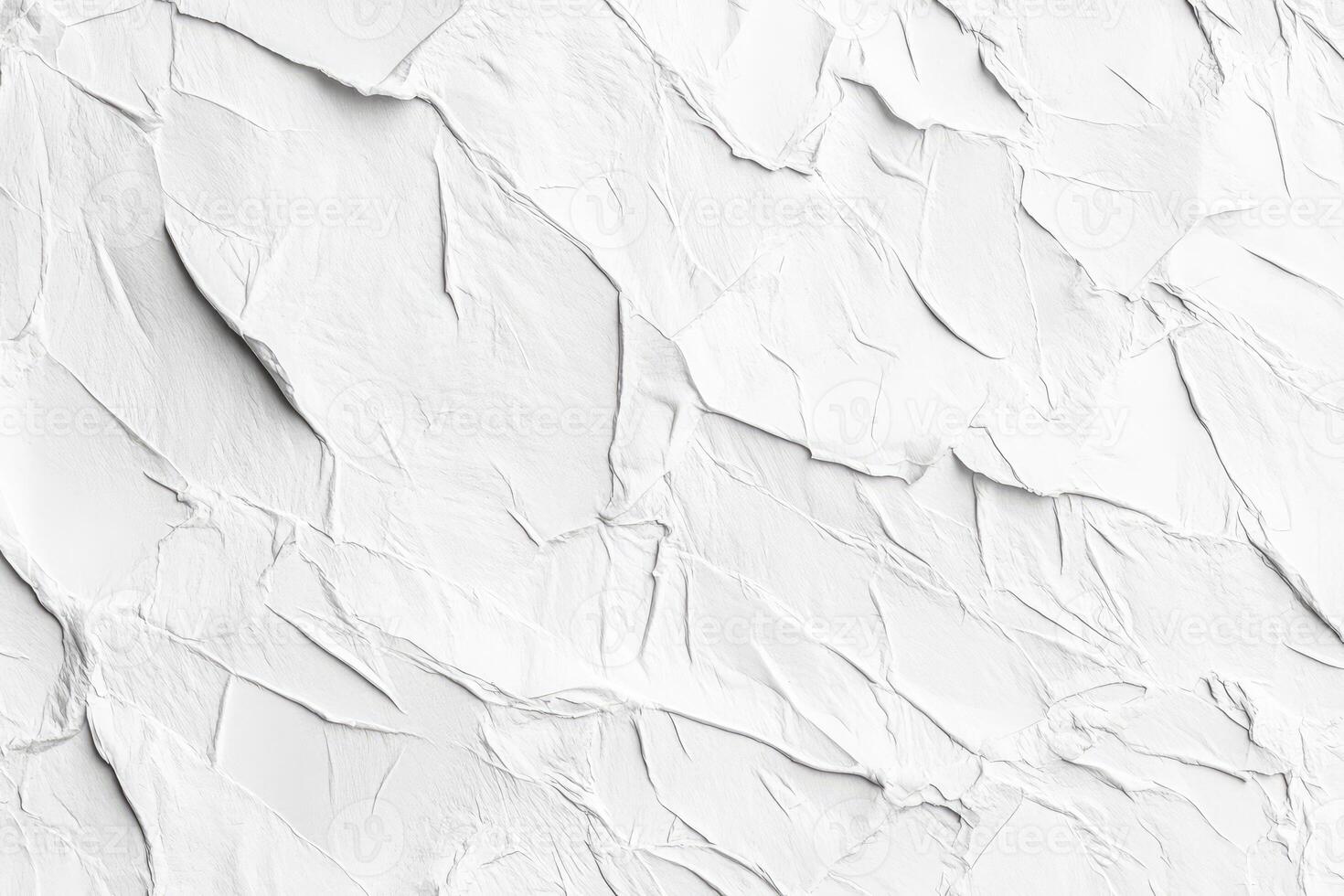 White Abstract Textured Surface with Wrinkles and Creases photo