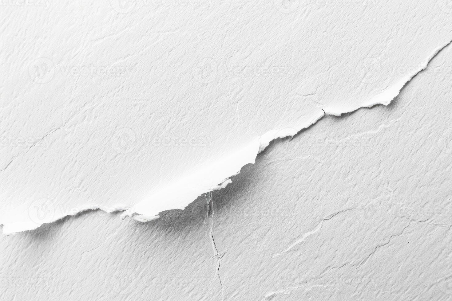 Torn White Paper with Textured Surface photo