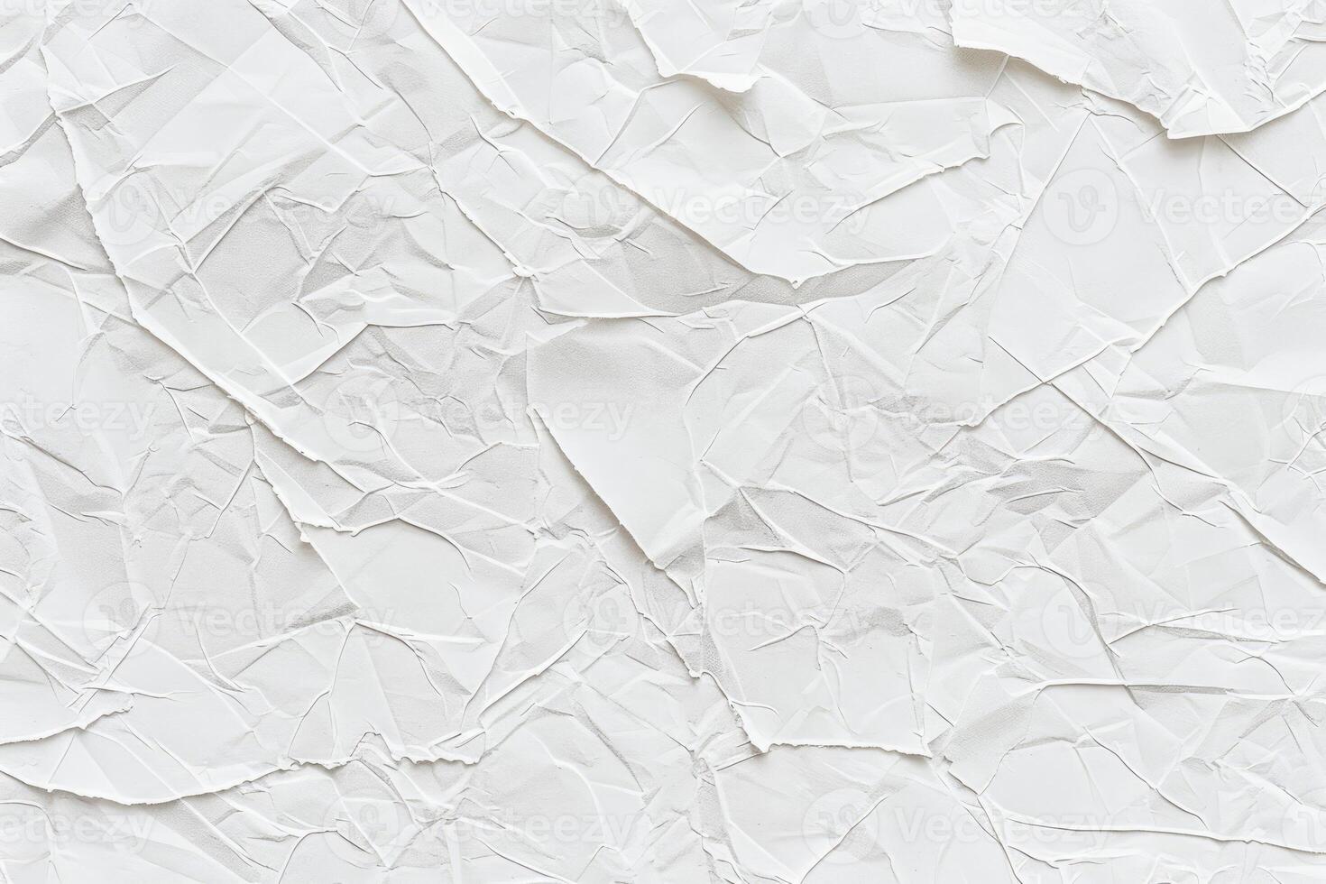 Abstract Texture of Crumpled White Paper photo