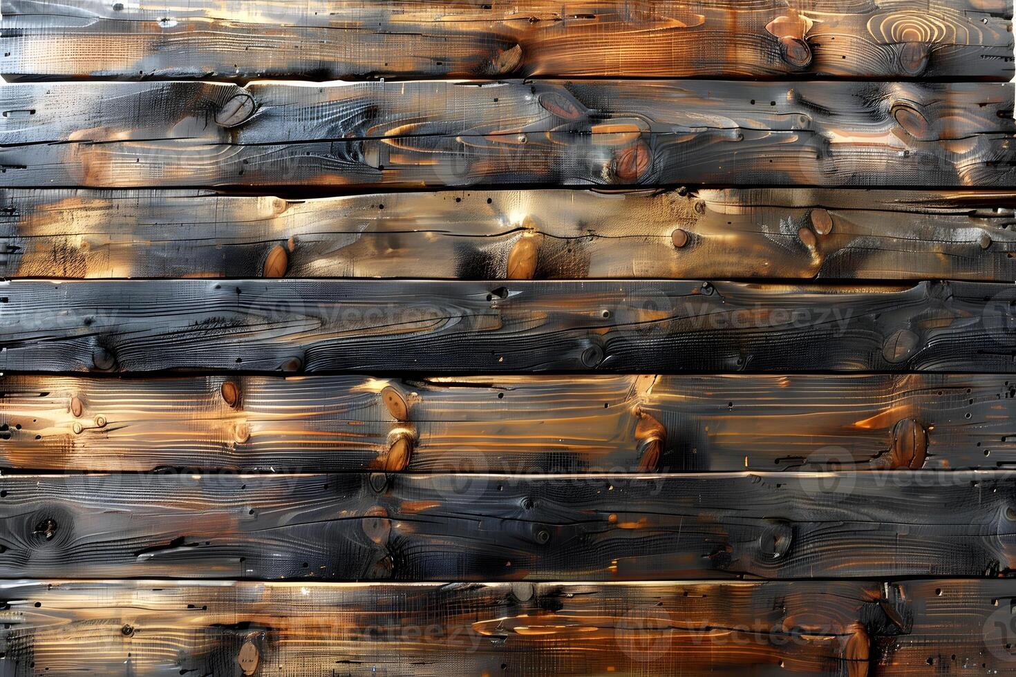 Rustic Wooden Texture with Burnt and Weathered Patterns for Design photo