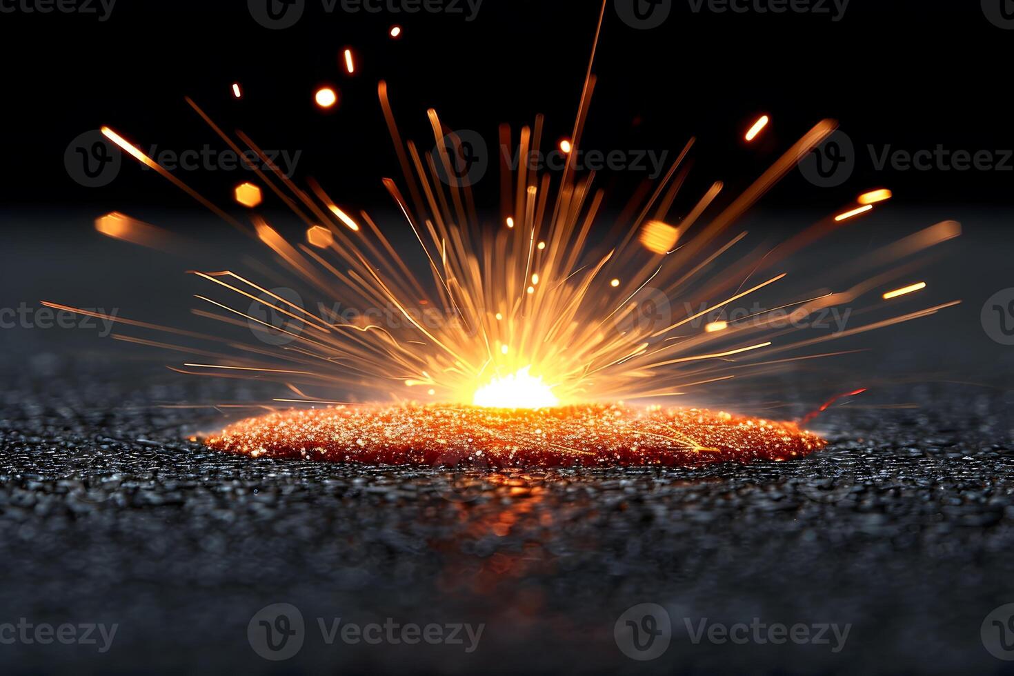 Explosive Pyrotechnic Spark Burst Display Perfect for Celebrations and Events photo