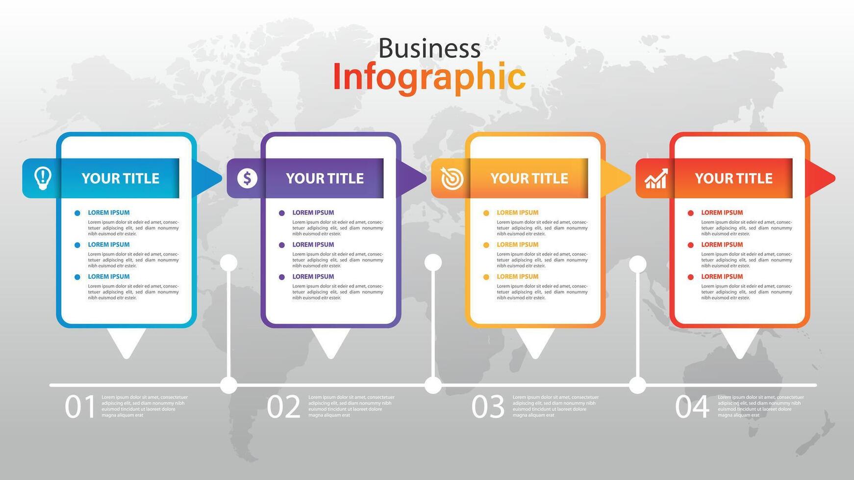 Infographic steps collection flat design. Can be used for workflow layout, diagram, business step options, banner, web design vector