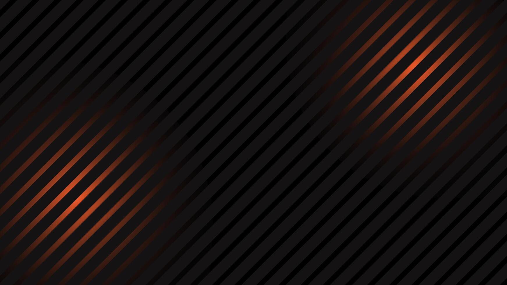Dark Diagonal Striped Background with Orange Gradient Glow vector