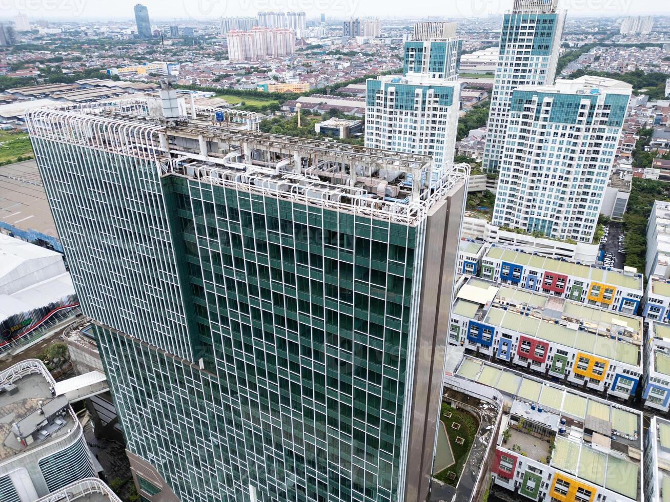 High-Rise Skyscrapers and City Blocks in Jakarta Business District photo