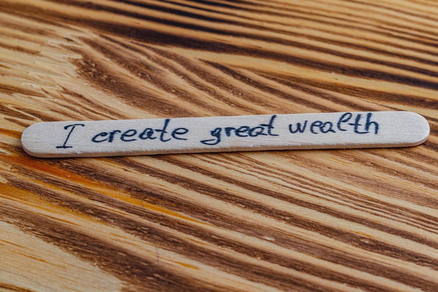 I create great wealth, be yourself, positive thoughts for self esteem photo