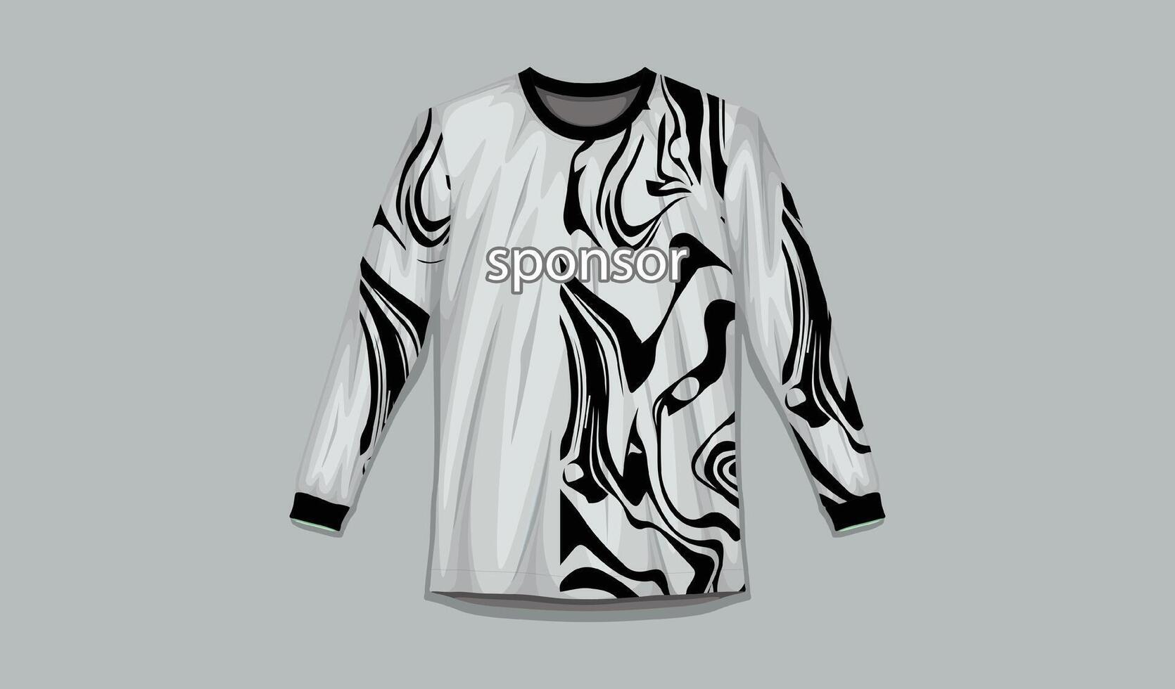 Sportswear Sublimation Patterns Professional Football Shirt vector