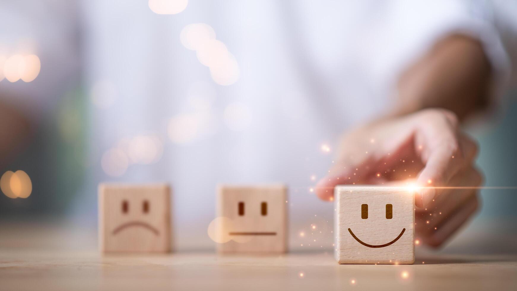 Male consumers express their opinions and rate their satisfaction , photo