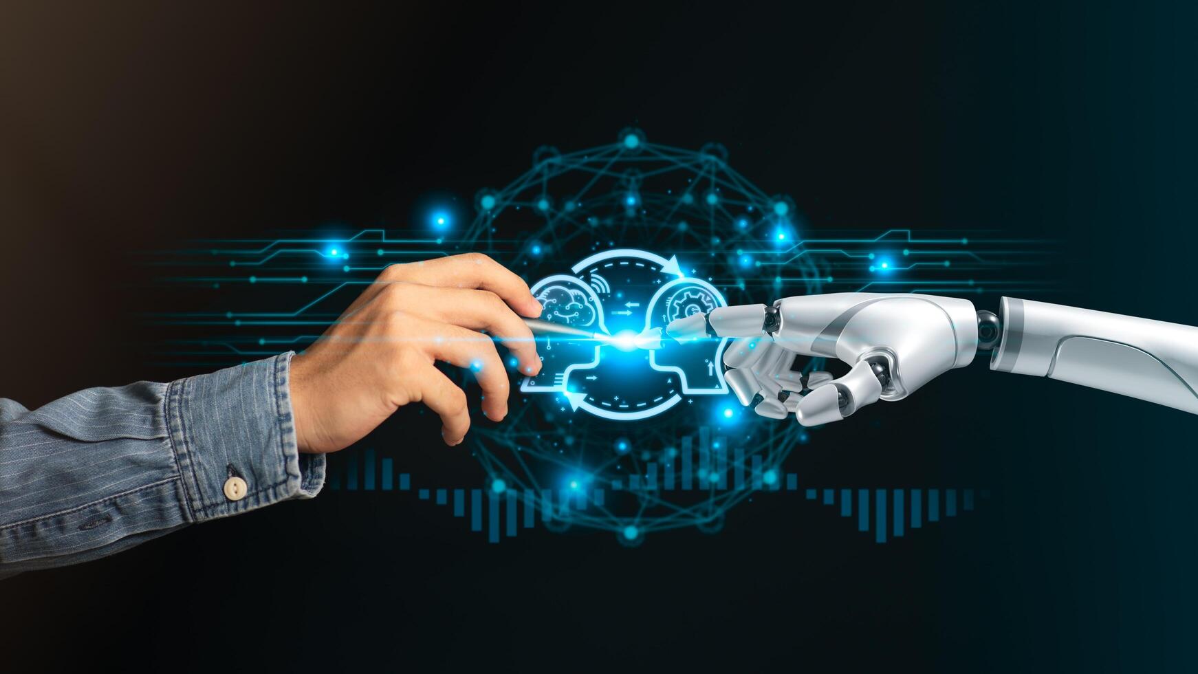 Communication and interaction with technology ,Chatbot Chat with AI ,Learning AI and Artificial Intelligence ,future world innovation ,robot application ,information exchange technology photo