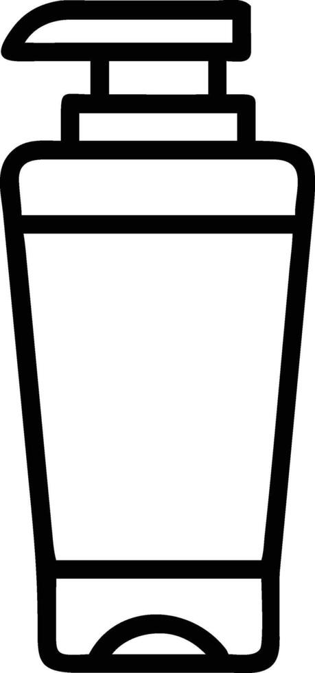 A black and white icon of a bottle of perfume vector