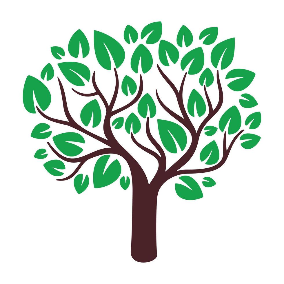 tree icon isolated on white background vector