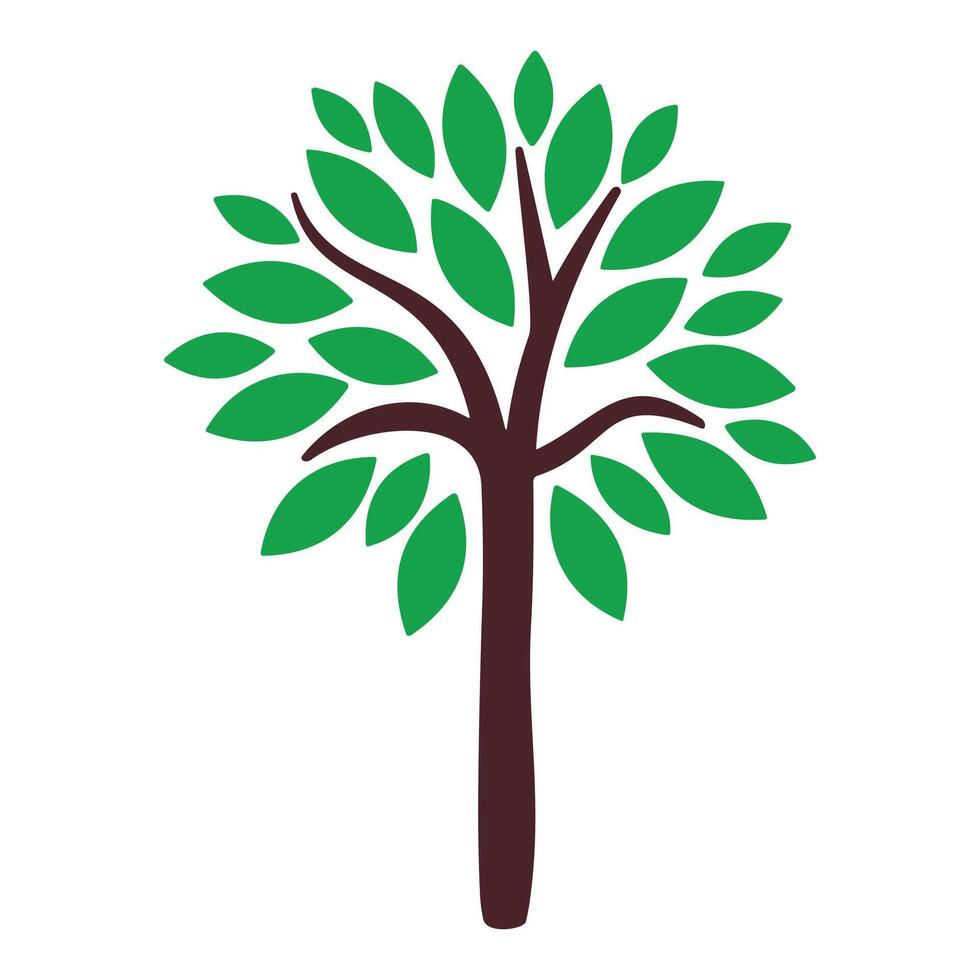 tree icon isolated on white background vector