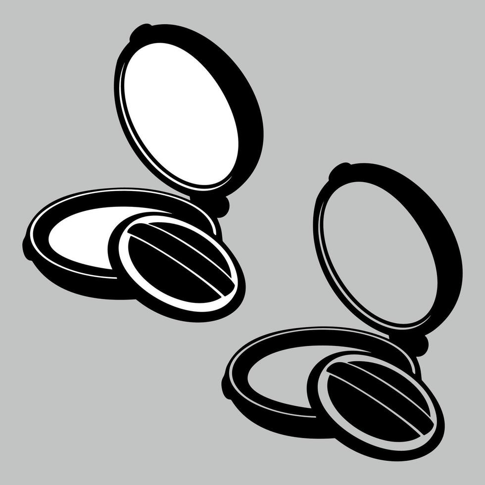 face powder icon isolated on white background vector